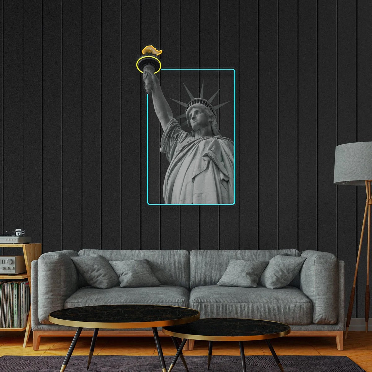 Statue of Liberty Neon Pop Art