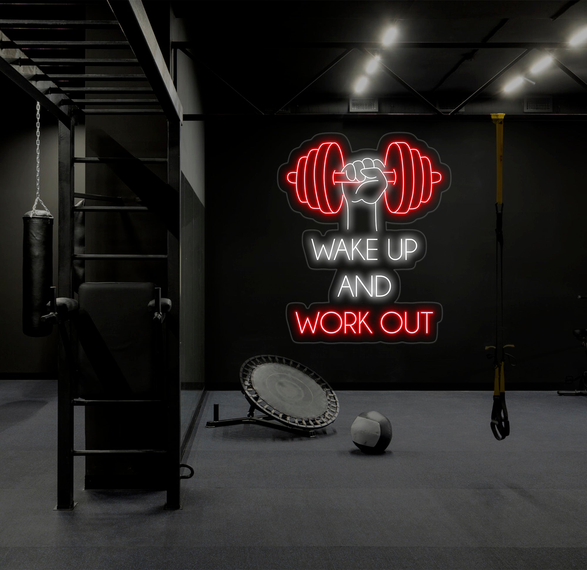 Wakeup and Workout Neon Sign