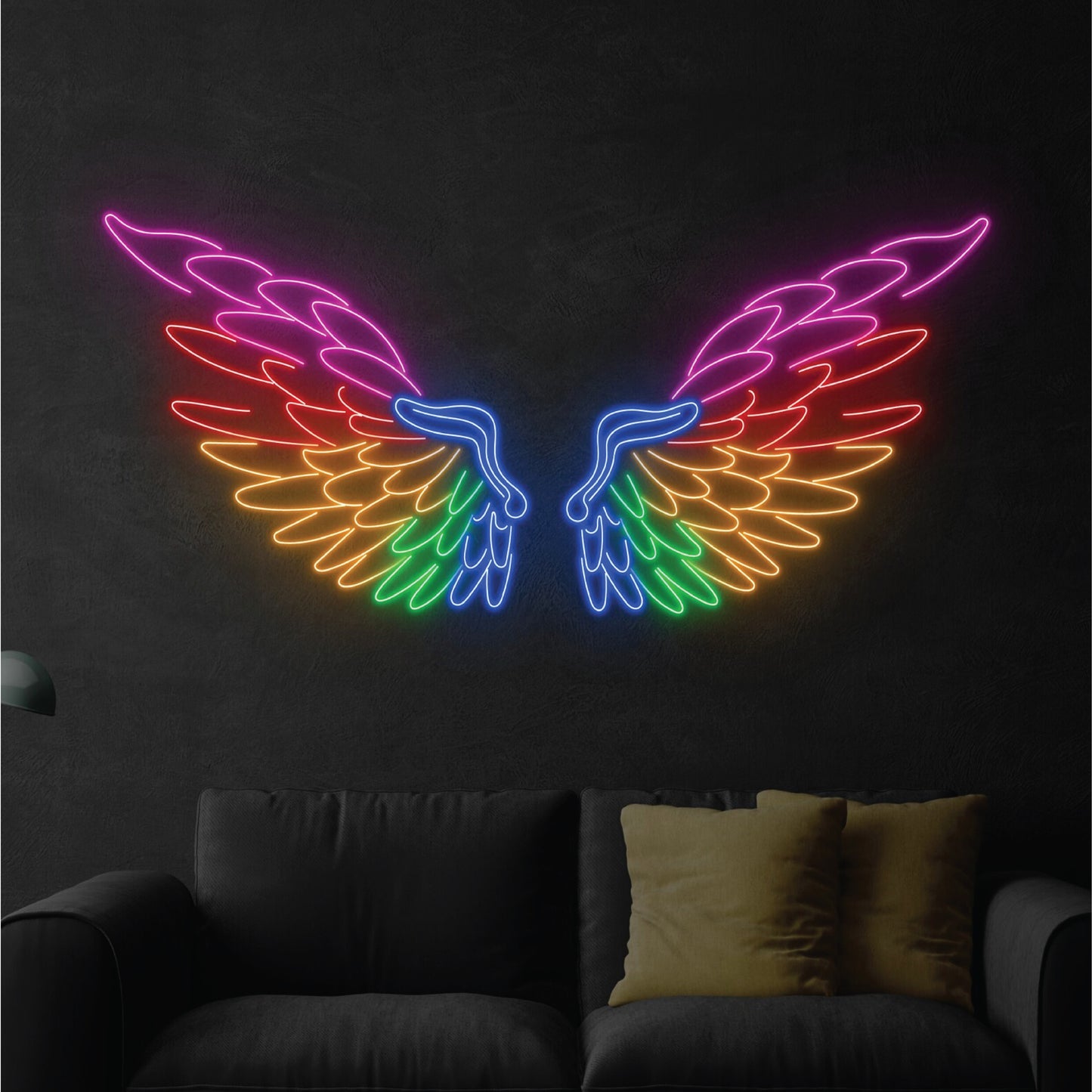 Splashy Neon Wings