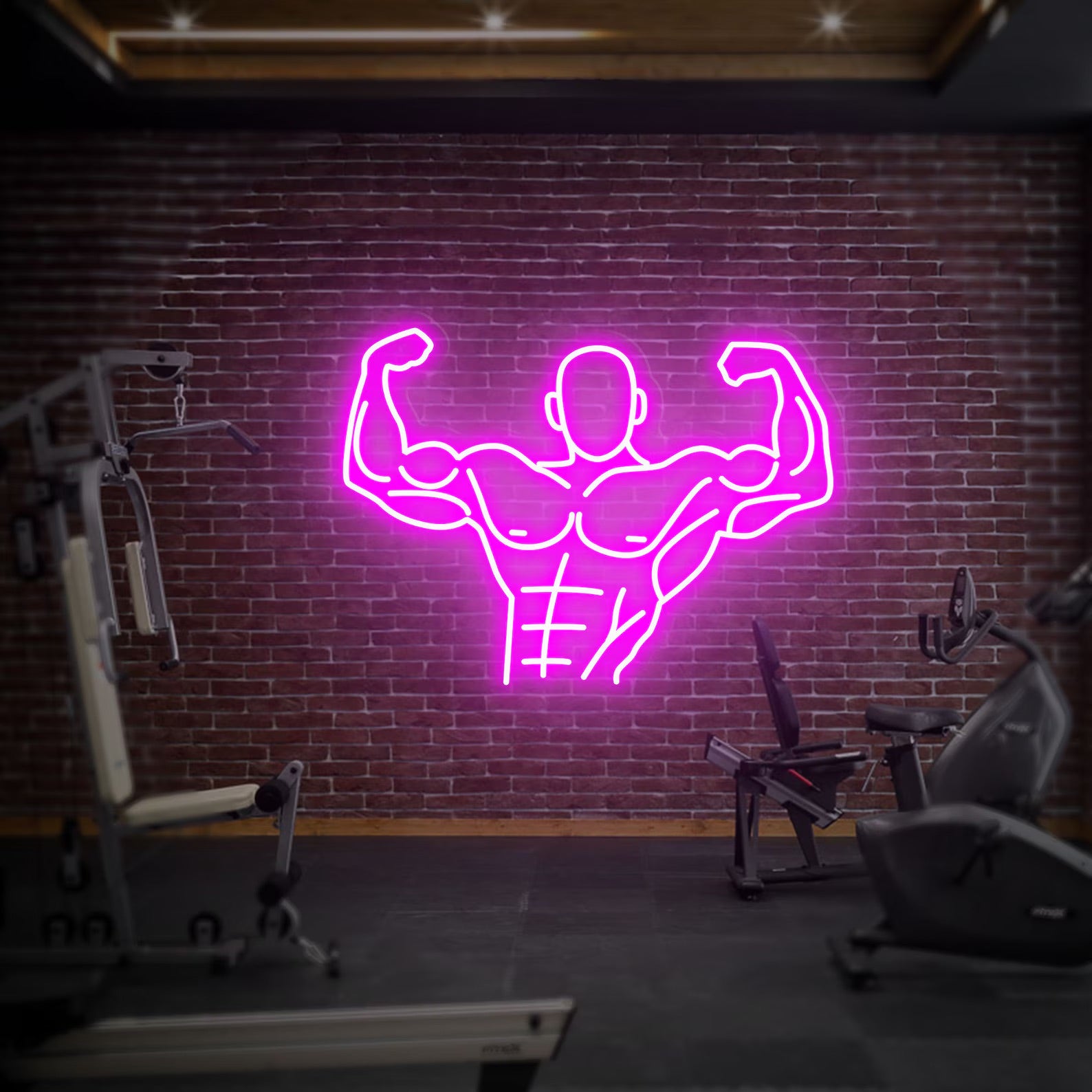 Body Builder Neon Sign