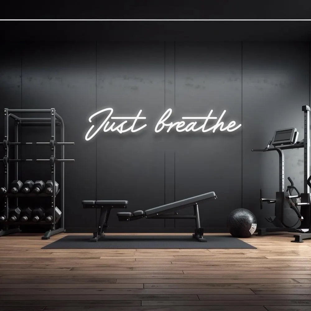 Just breathe Neon Sign