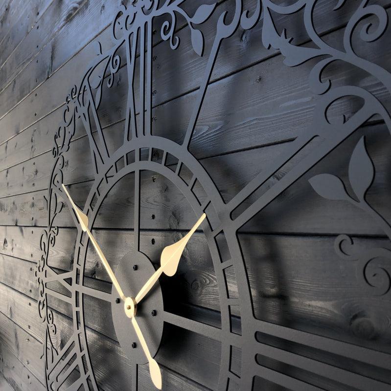 flowery Decorative Clock - Makkar & Brothers