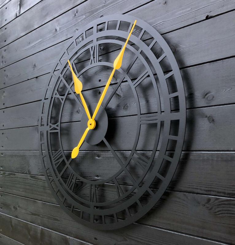 yellow rail clock - Makkar & Brothers