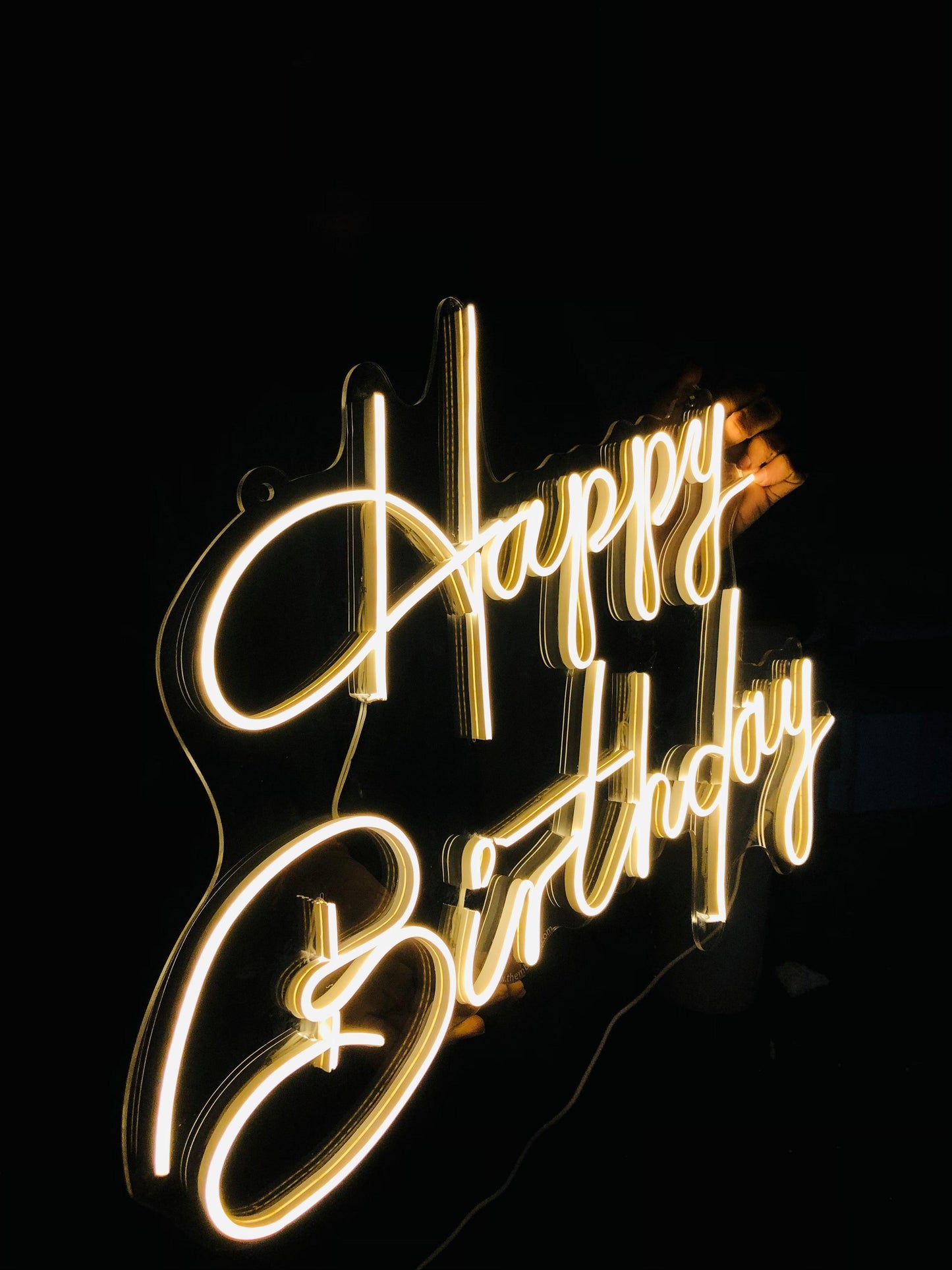 happy Birthday Curvy Neon 24 inches - Makkar & Brothers
