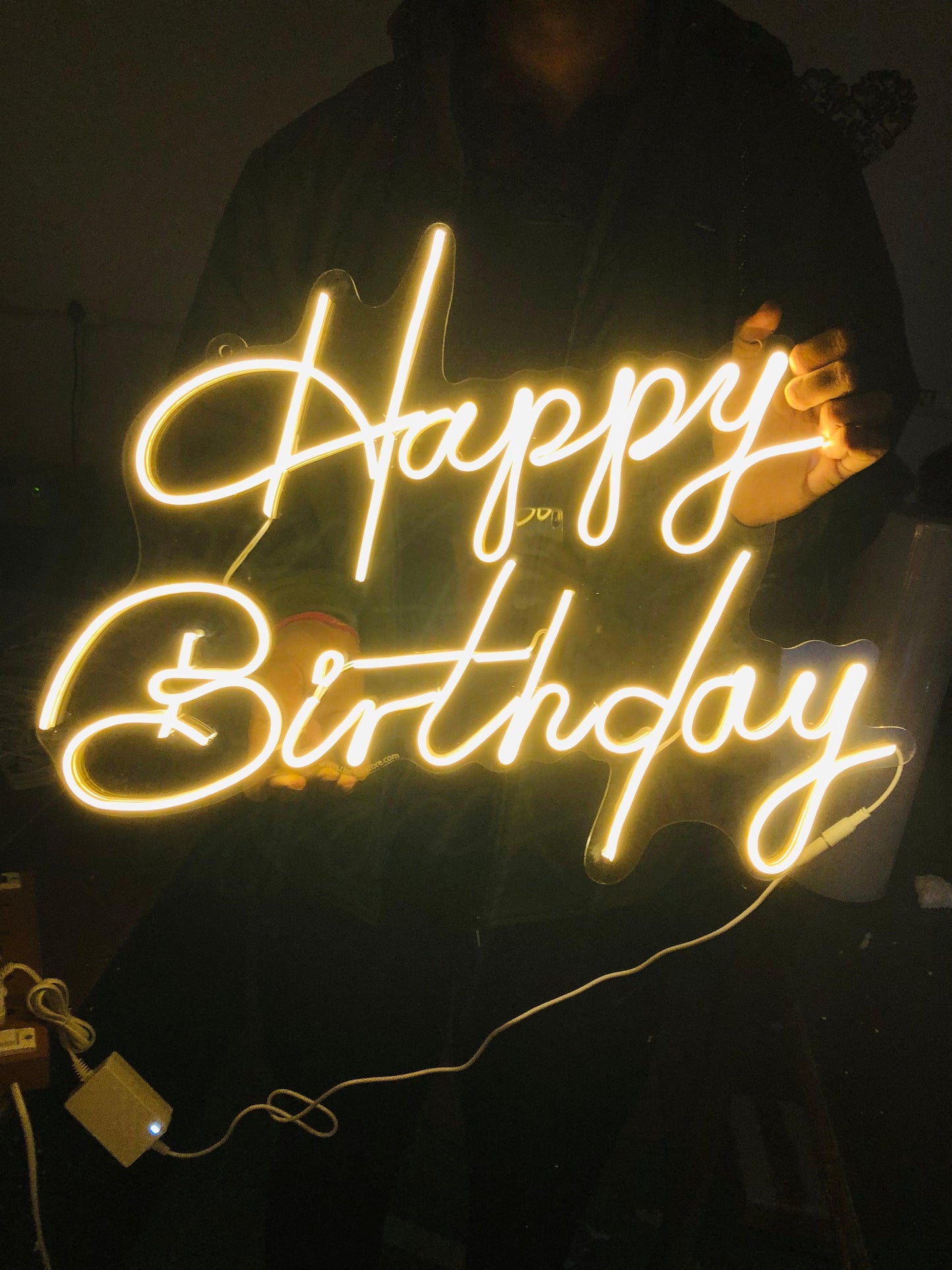 happy Birthday Curvy Neon 24 inches - Makkar & Brothers