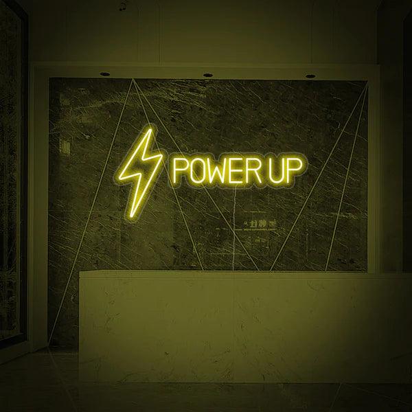 Power Up Neon Sign Board - Makkar & Brothers