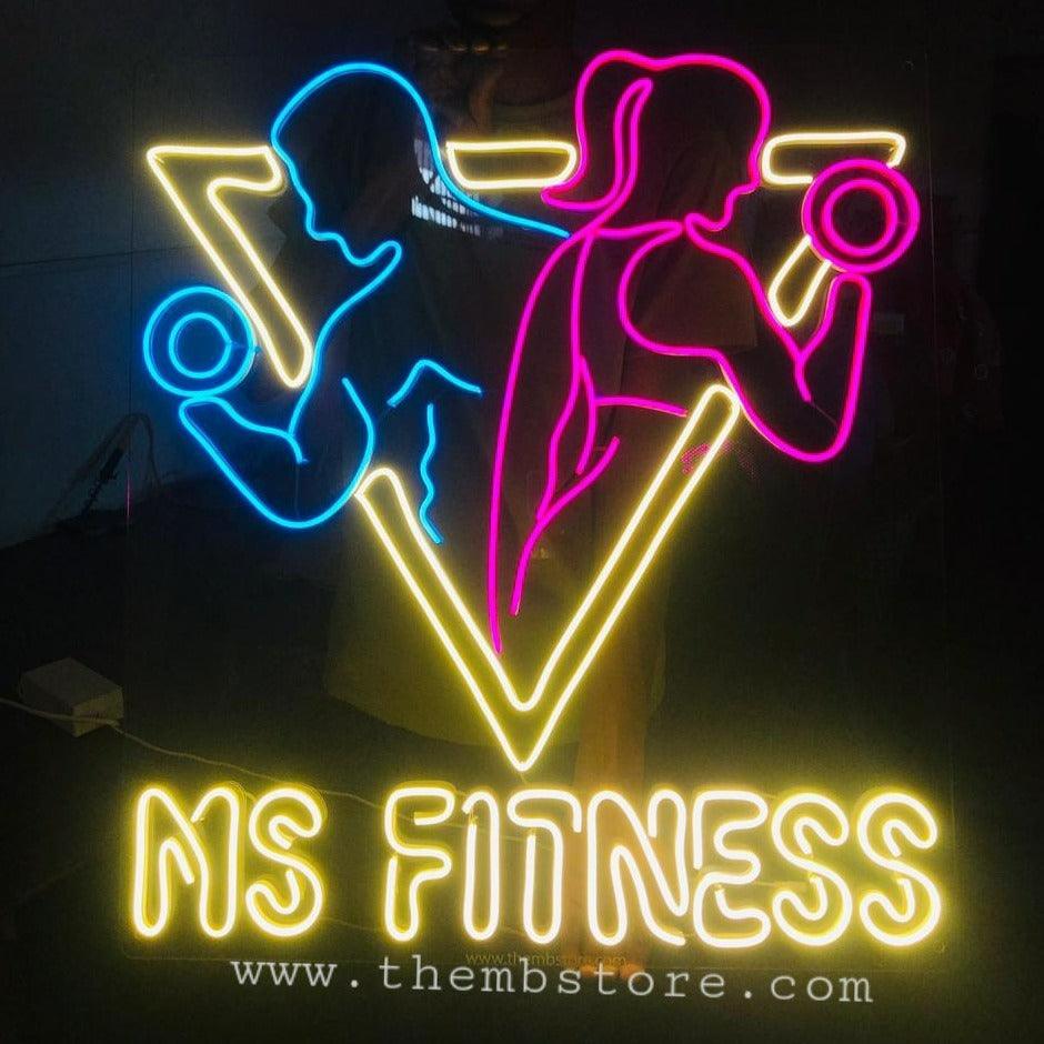 Custom Name Logo Gym Sign - Makkar & Brothers