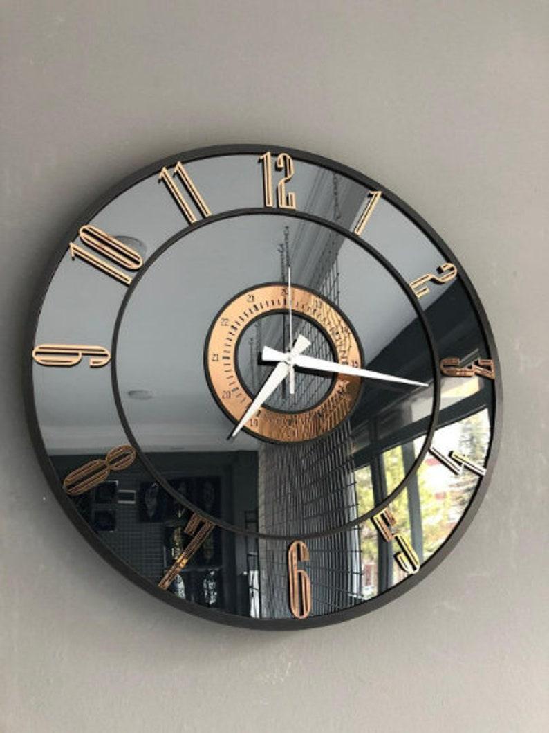 Rose Gold Mirror Clock - Makkar & Brothers