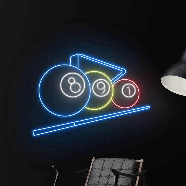 8 Ball Neon Sign