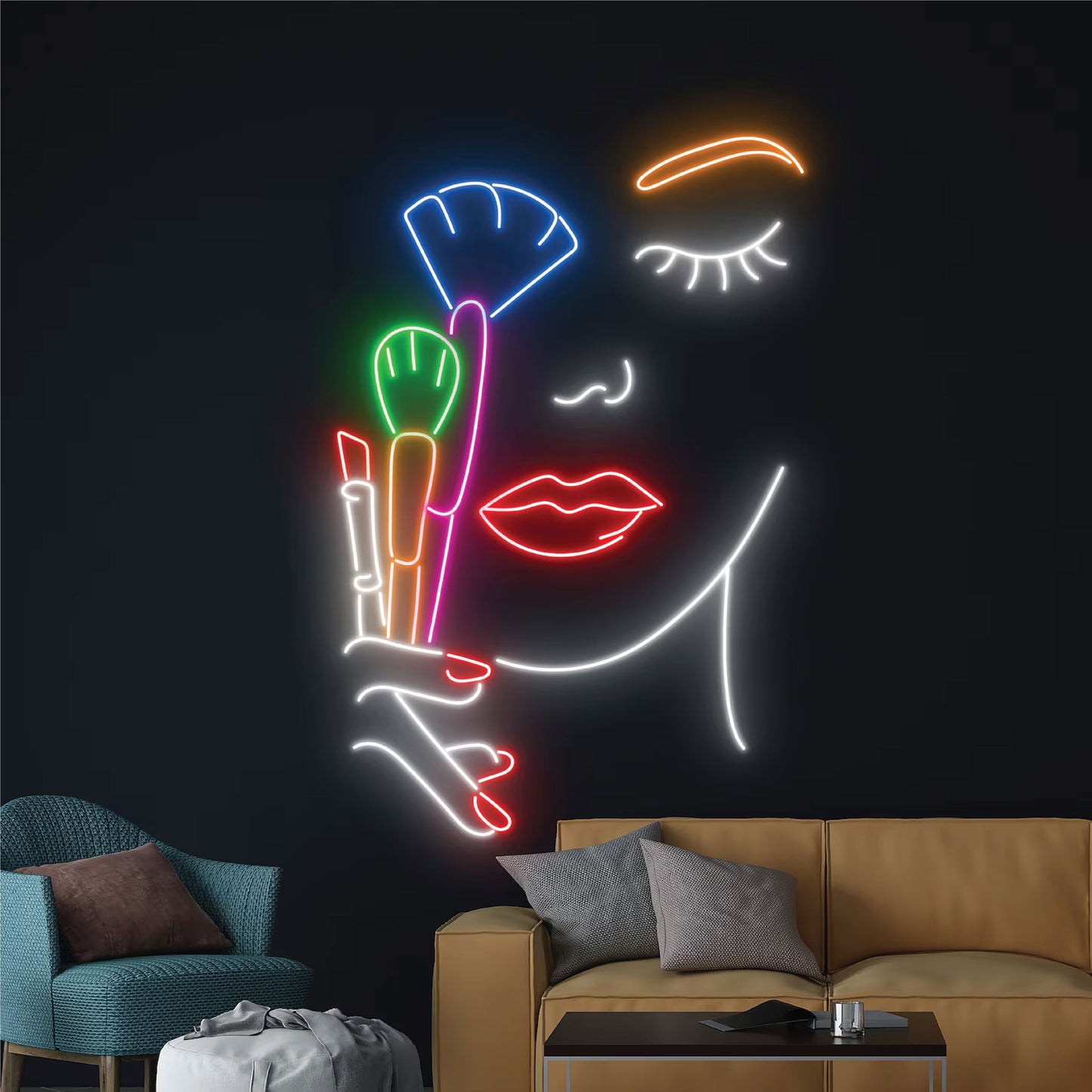 Makeup Women Neon Sign