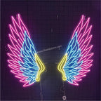 Designer Multicolor Detailed Neon Wings 60x48 Inches - Makkar & Brothers