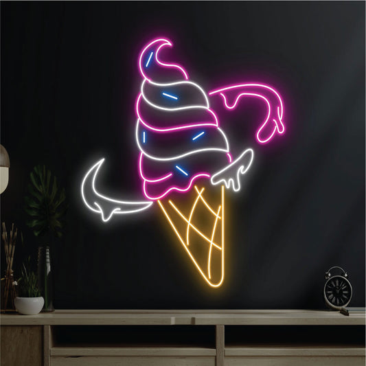 Ice Cream Frozen Neon Sign