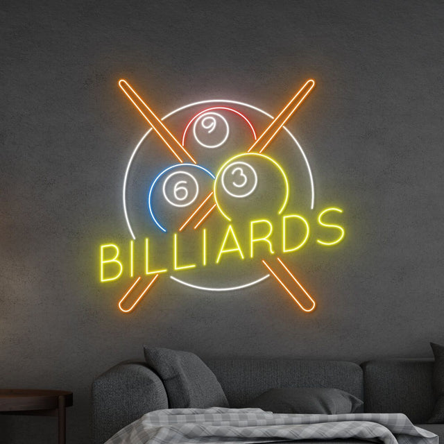 BILLIARDS Neon sign