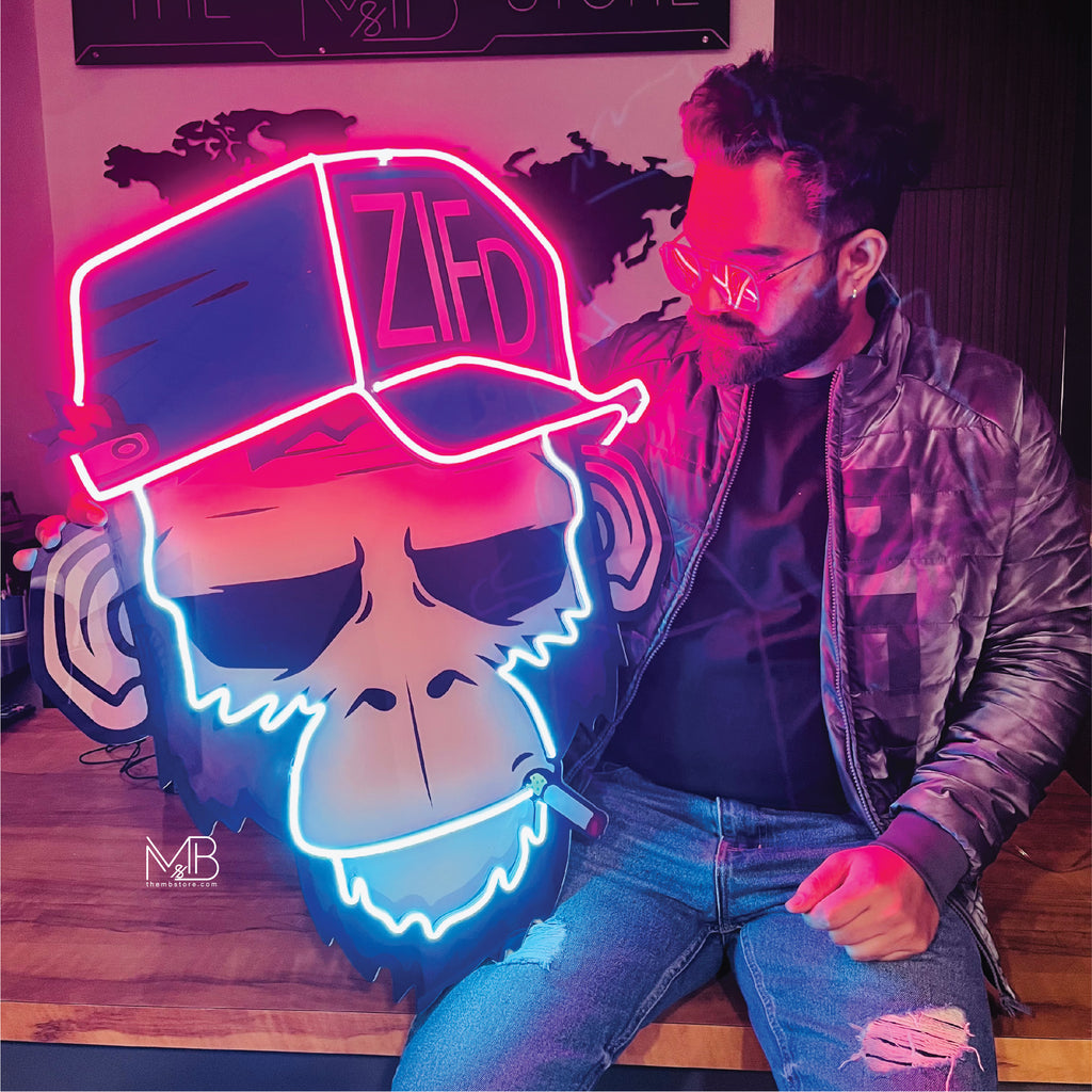 Spoiled Monkey Led Neon Acrylic Artwork