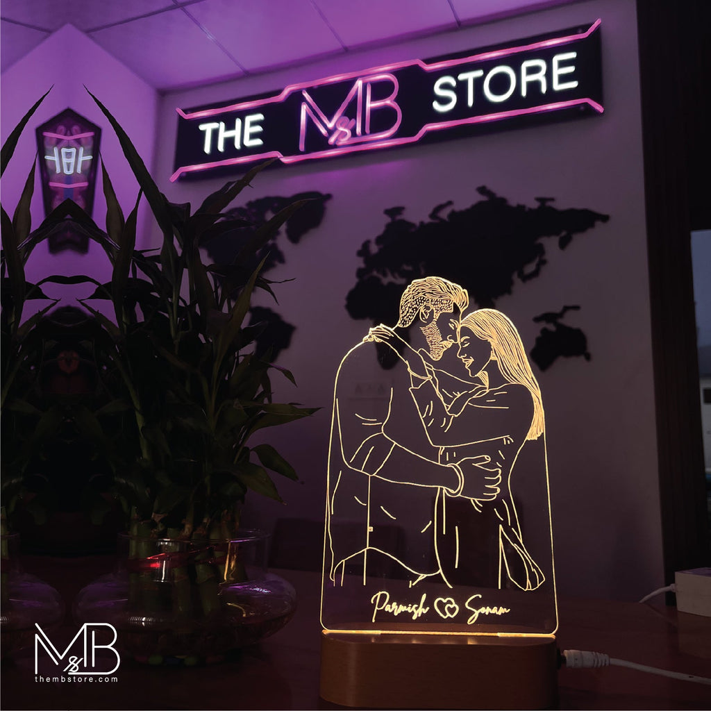 3D Illusion LED Line Art Lamp - The MB Store