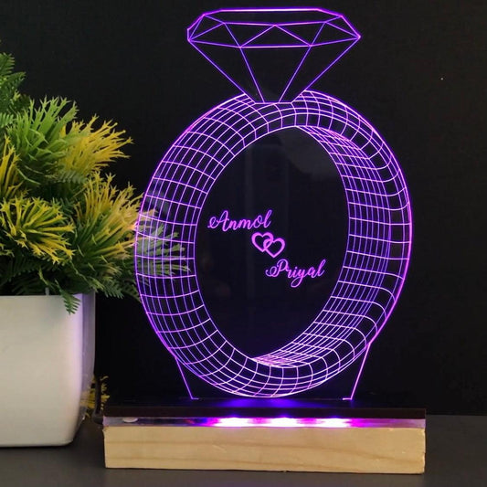 3D Ring LED Illusion Lamp - The MB Store