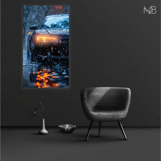Audi R8 Neon Poster