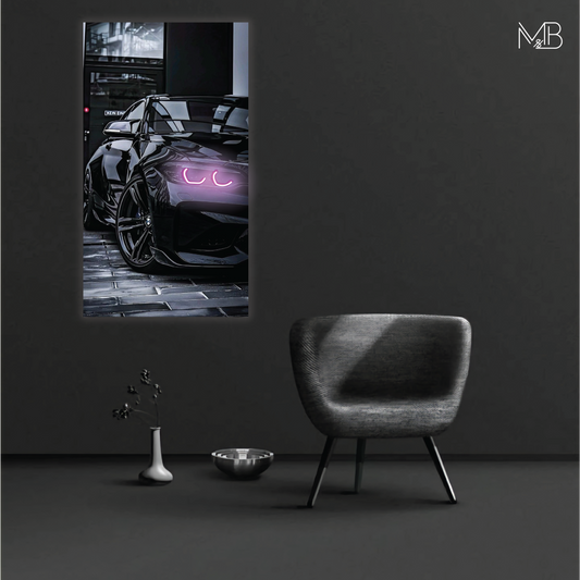 BMW M5 Neon Poster