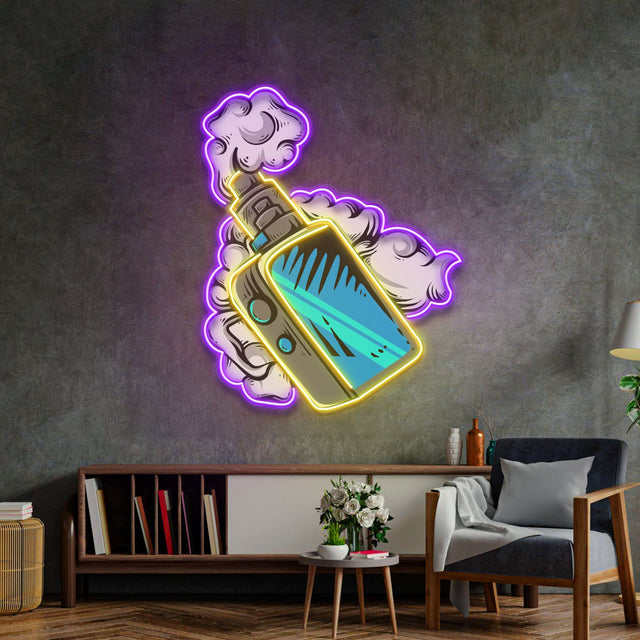 Vape LED Neon Sign Light Pop Art