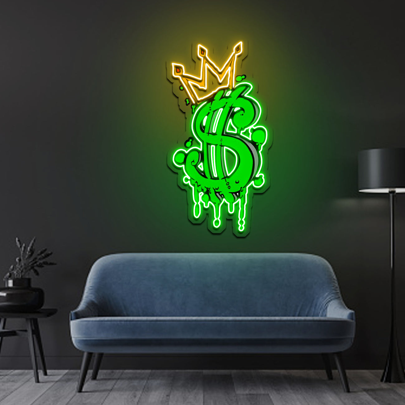Cash Is King Neon Artwork