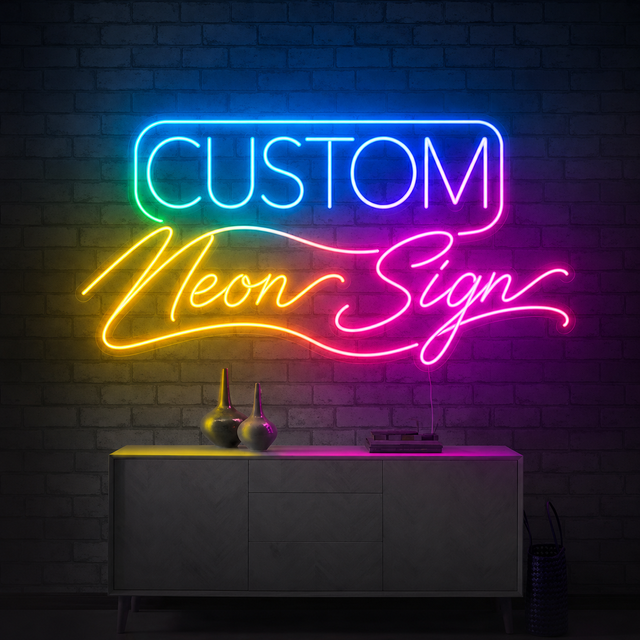 Custom RGB Neon Sign with Flow