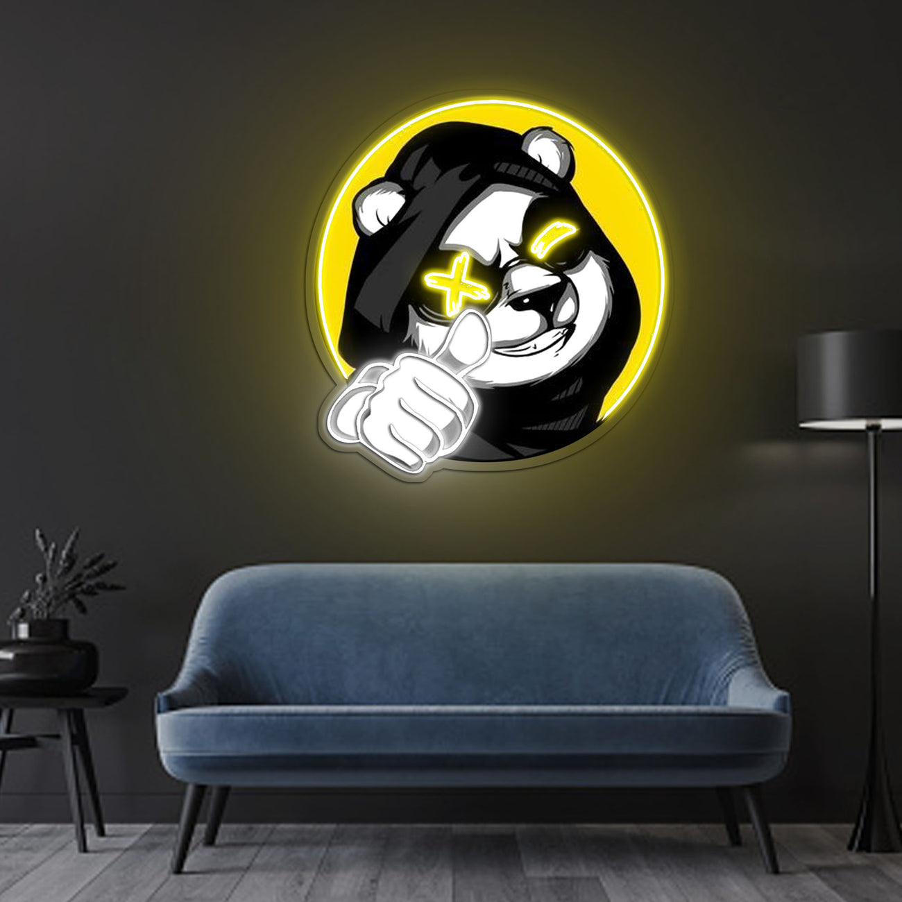 Cool Panda Neon Artwork – The MB Store