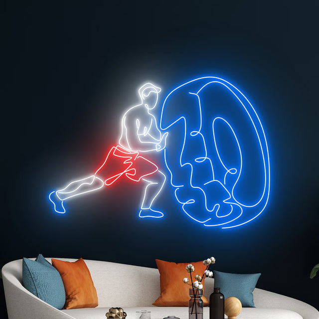 Cross Fit Tire Neon Sign