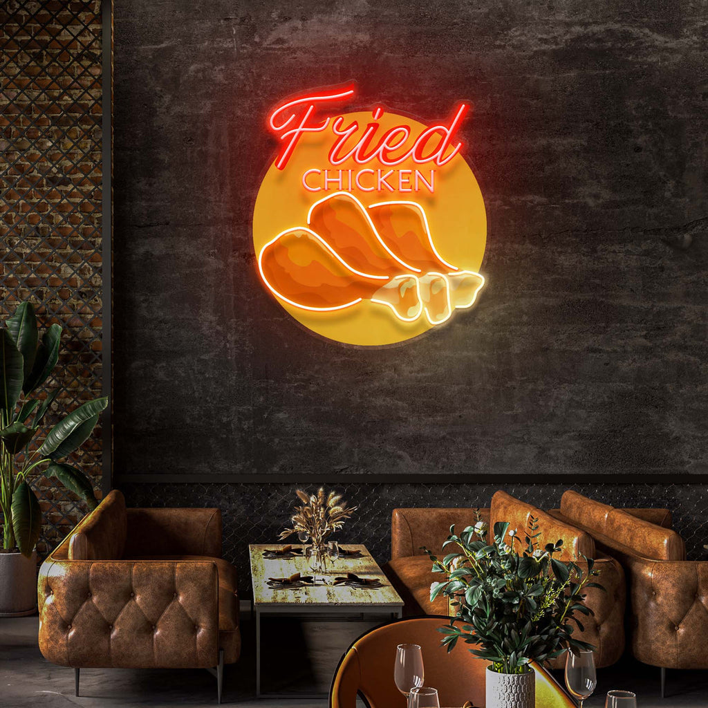 Custom  Fried Chiken Neon Sign Light Artwork