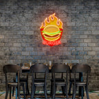 Custom  Food Burger Led Neon Sign Light