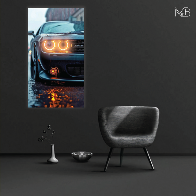 Dodge Challenger  Neon Poster