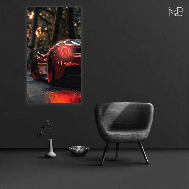 Ferrari 488 Neon Poster