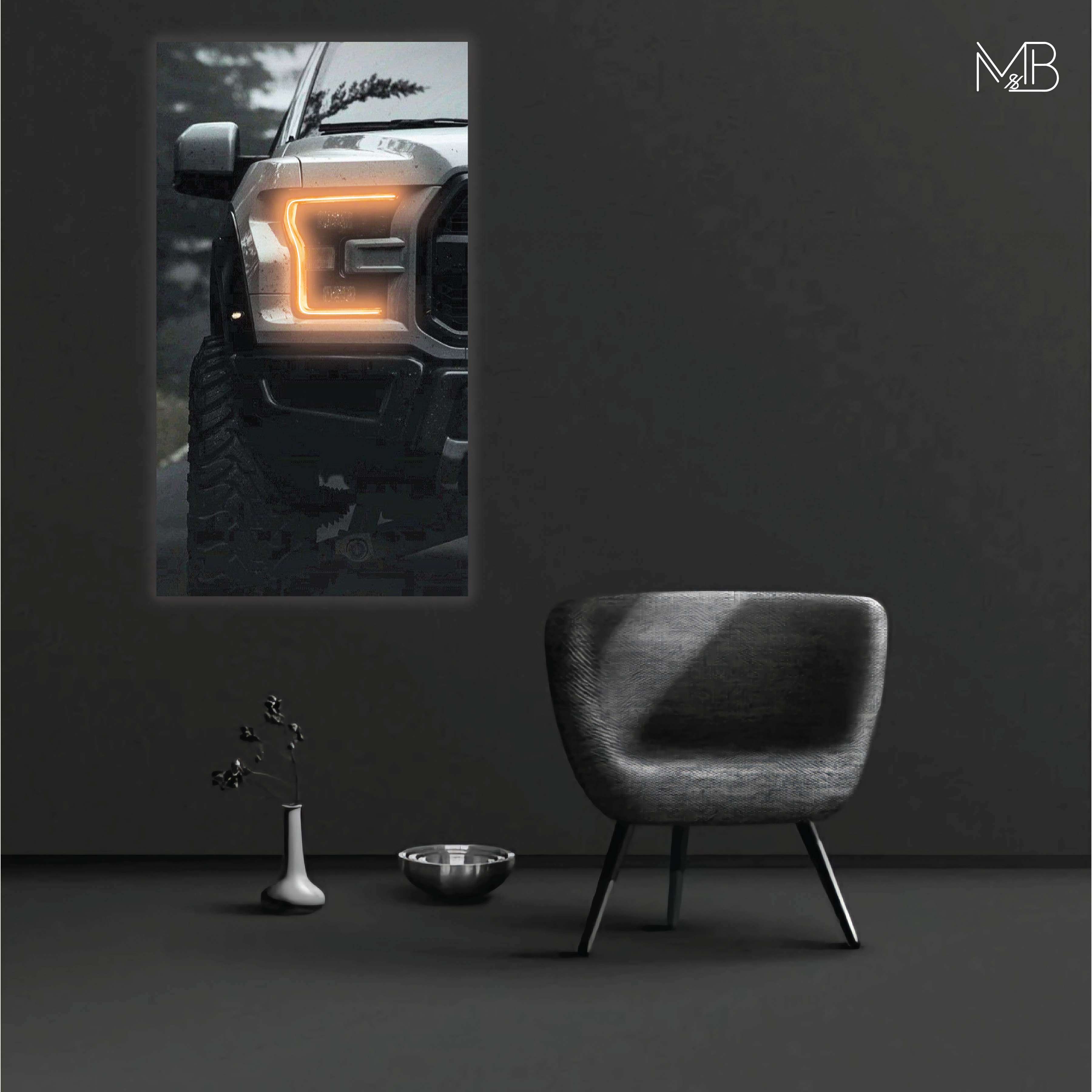 Ford F-150 Raptor Neon Poster