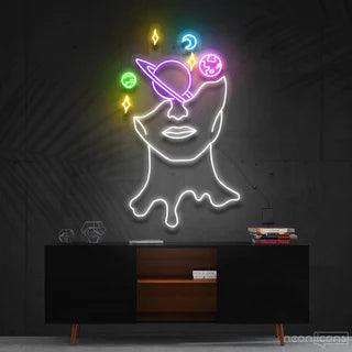 Galaxy Brain Neon Sign - Makkar & Brothers