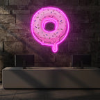 Pink Sprinkle Donut LED Neon Acrylic Artwork