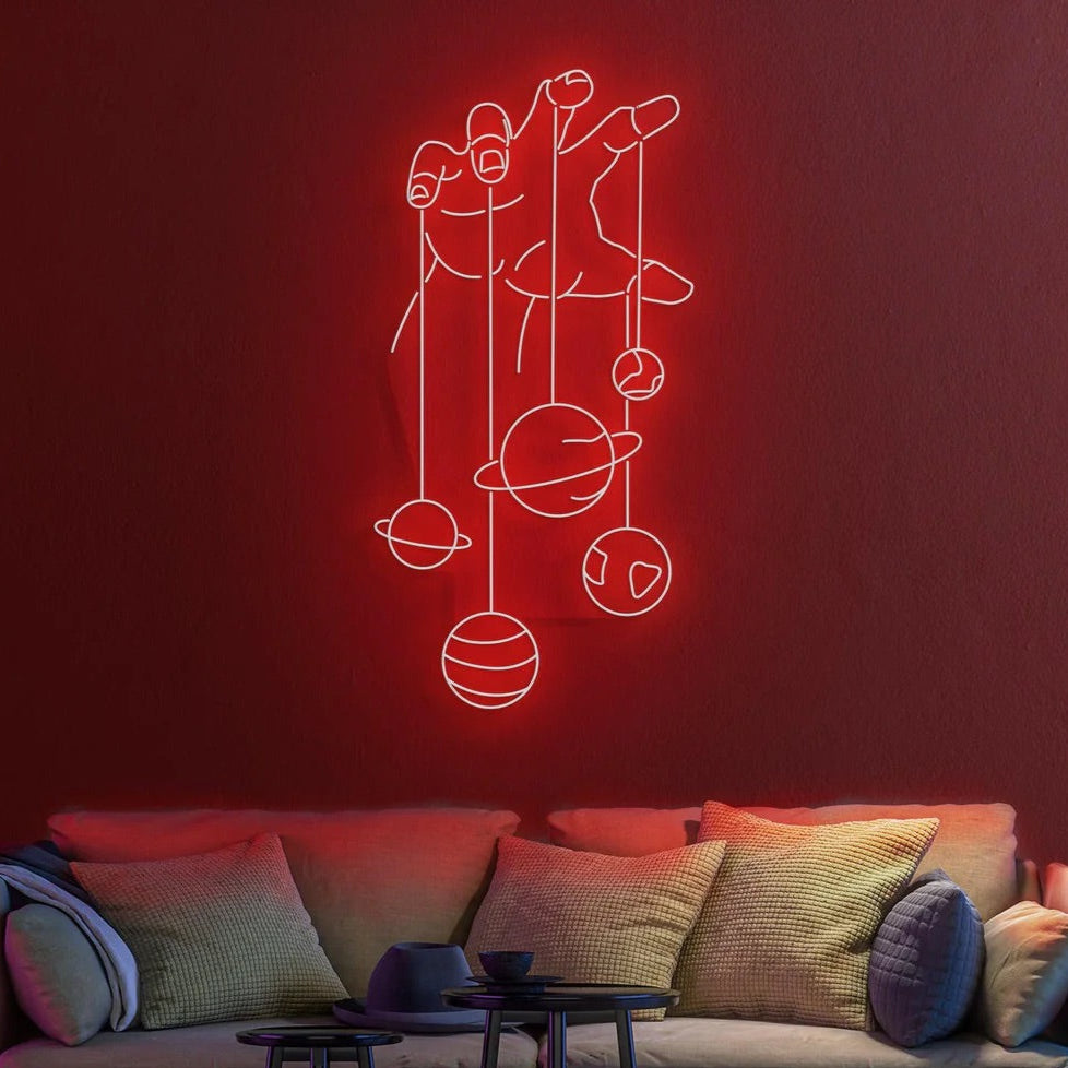 Pro Solar Hand Sign Solar Hand Neon Sign – The MB Store
