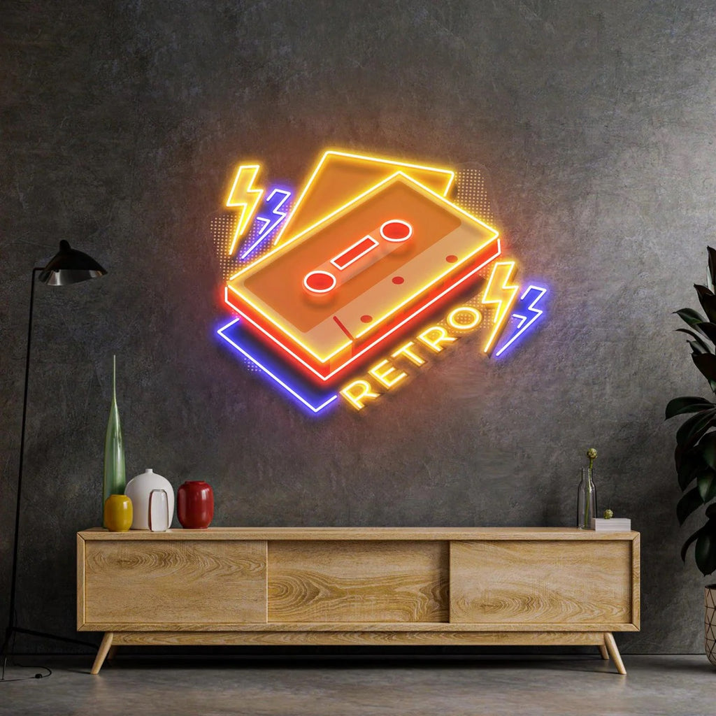 Cassate Retro Acrylic Neon Artowrk