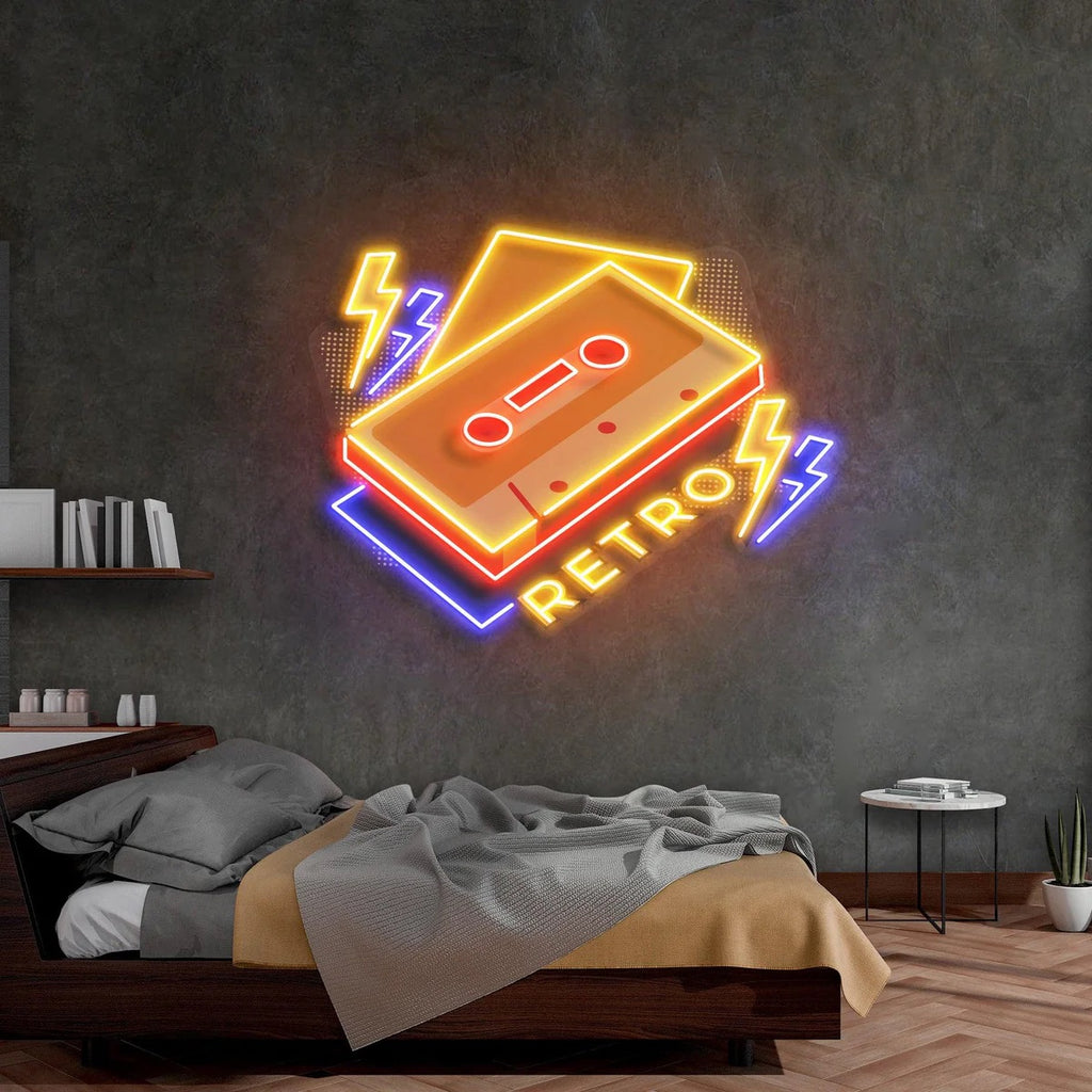 Cassate Retro Acrylic Neon Artowrk