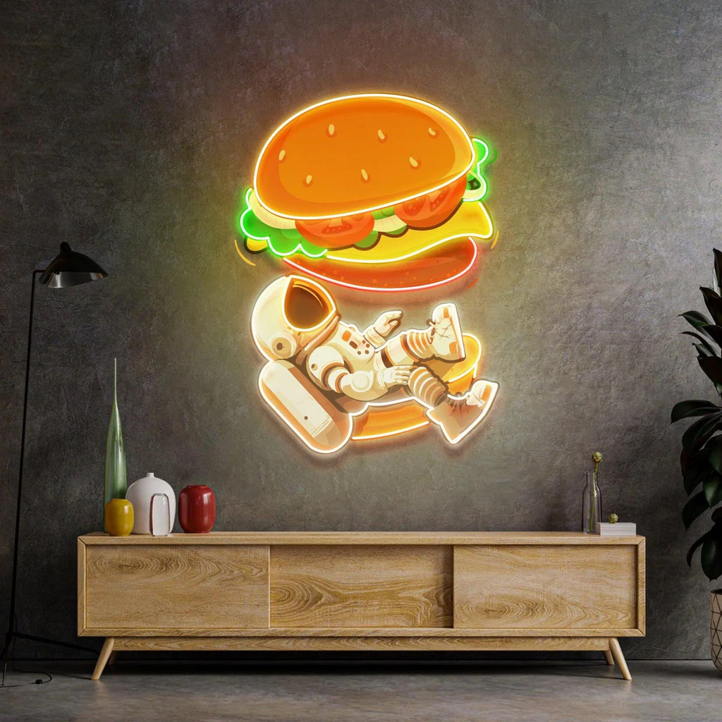 Astronaut Burger Pop art