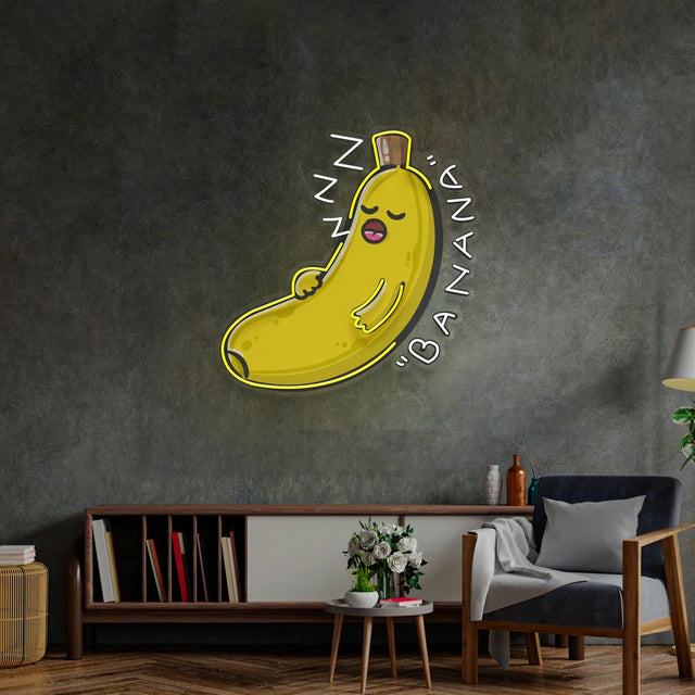 Banana Sleep Led Neon Sign Light Pop Art