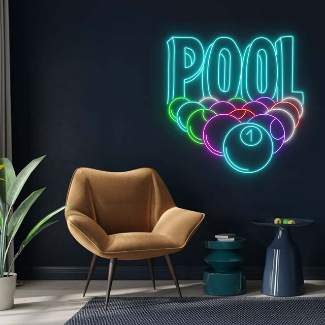 Pool Gaming Sign