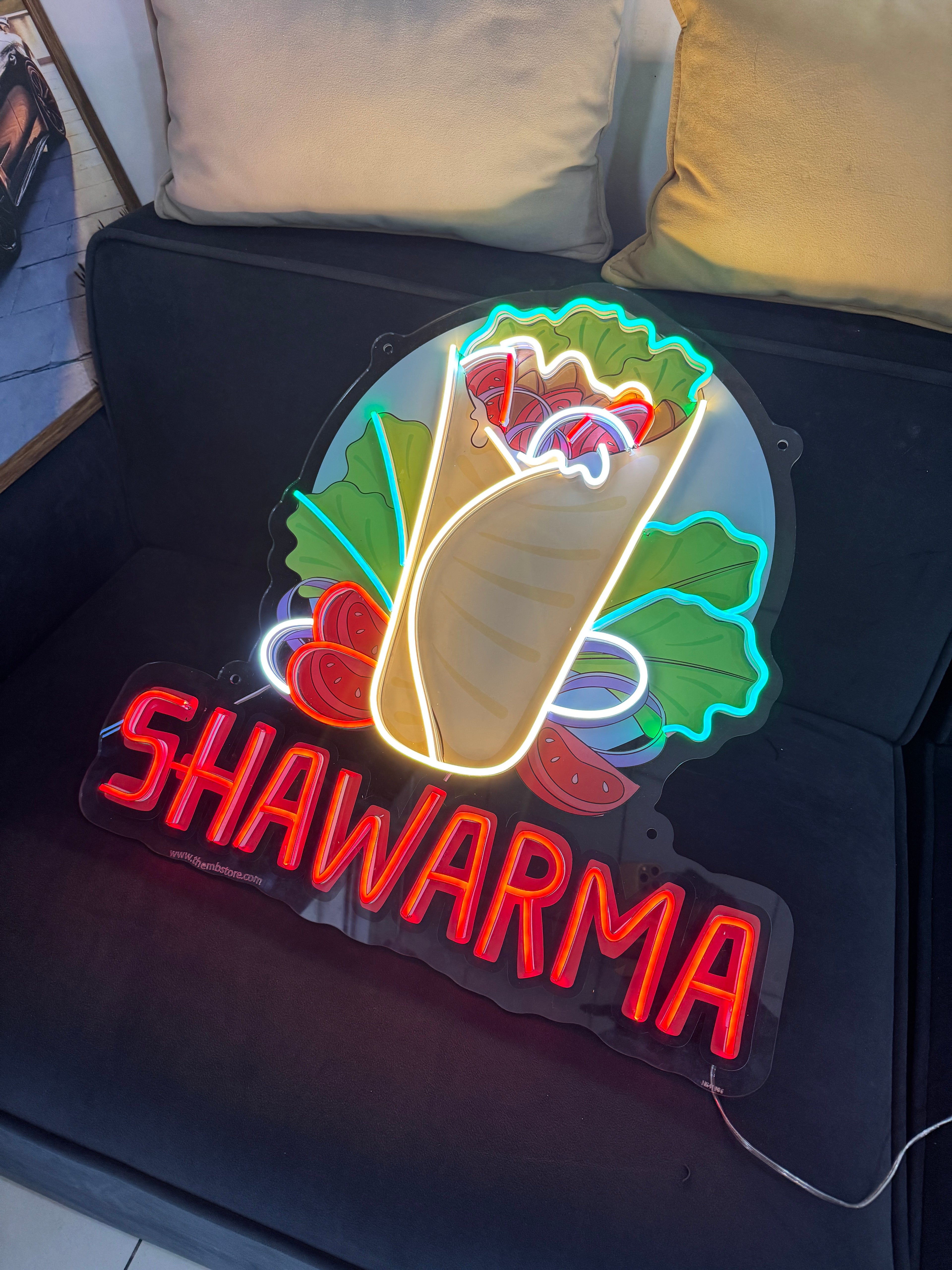 Shawarma Neon Popart