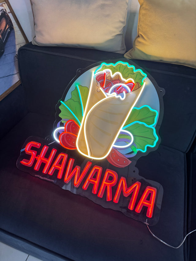 Shawarma Neon Popart