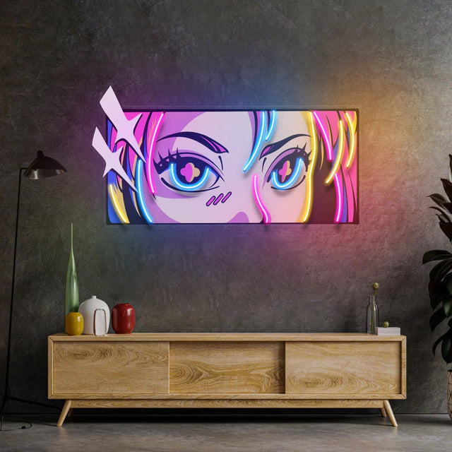 Passionate Eyes Sign Light Pop Art