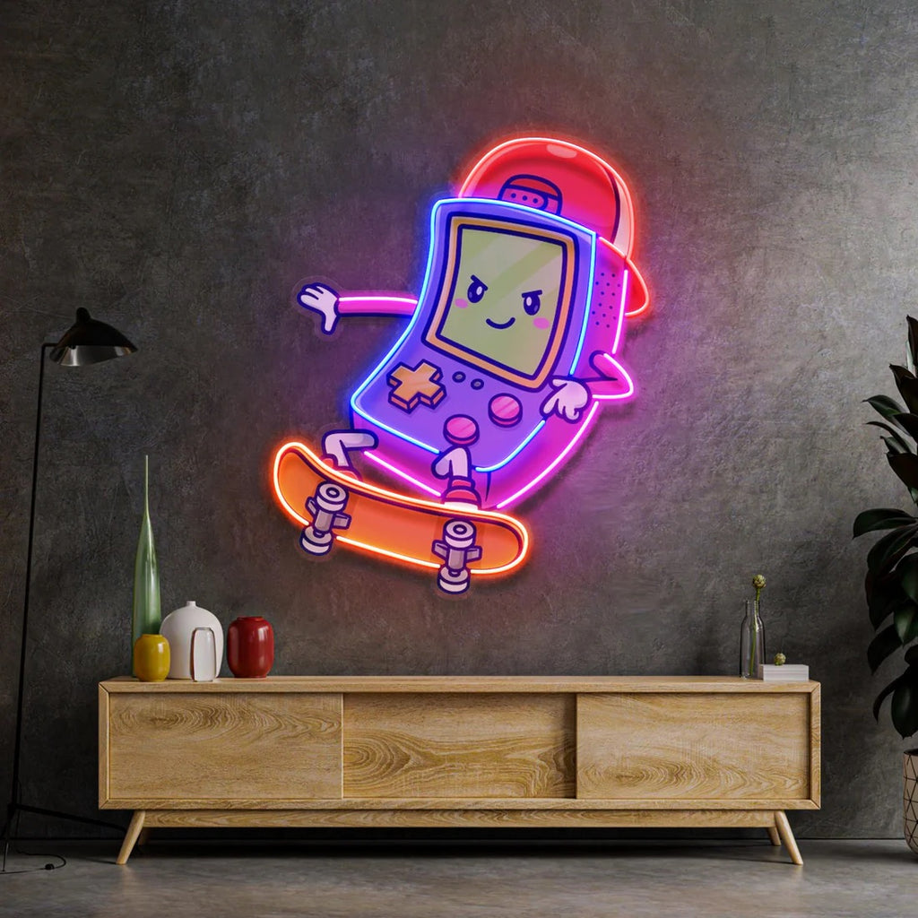 Cute Game Controller Led Neon Sign Pop Art
