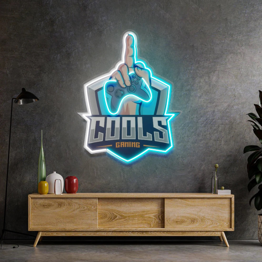 Cool Gamer LED Sign Pop Art