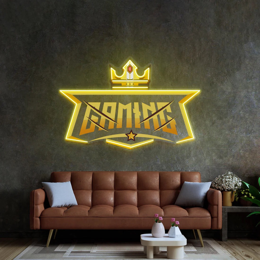 Crown Gaming Led Neon Sign Pop Art