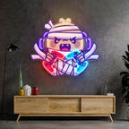Cute Mummy Gaming Led Neon Sign