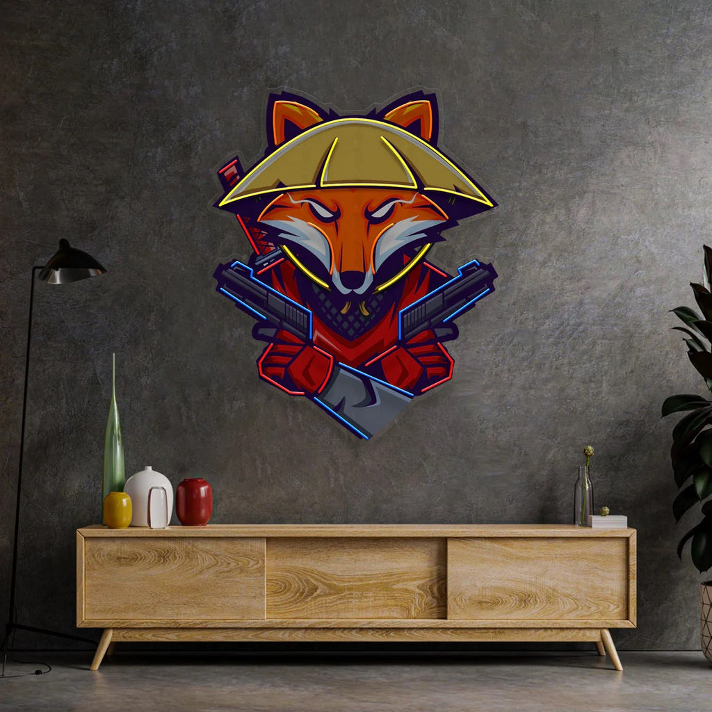 Fox Ronin Ninja Pop Art