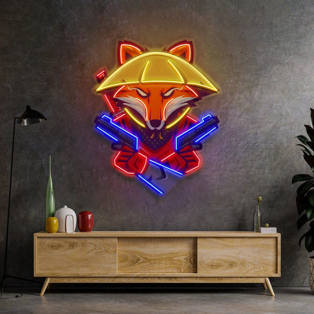 Fox Ronin Ninja Pop Art