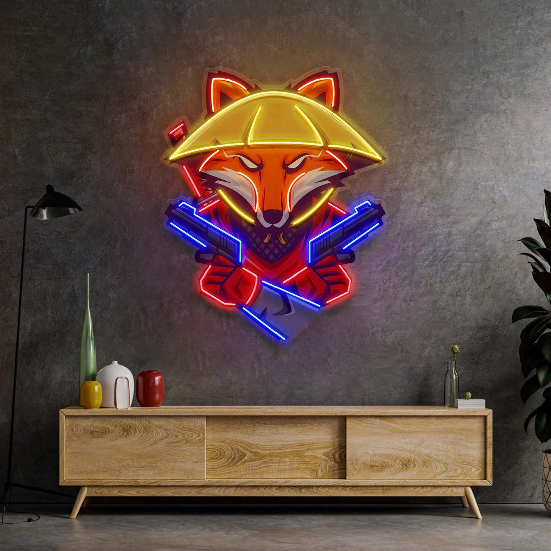Fox Ronin Ninja Pop Art